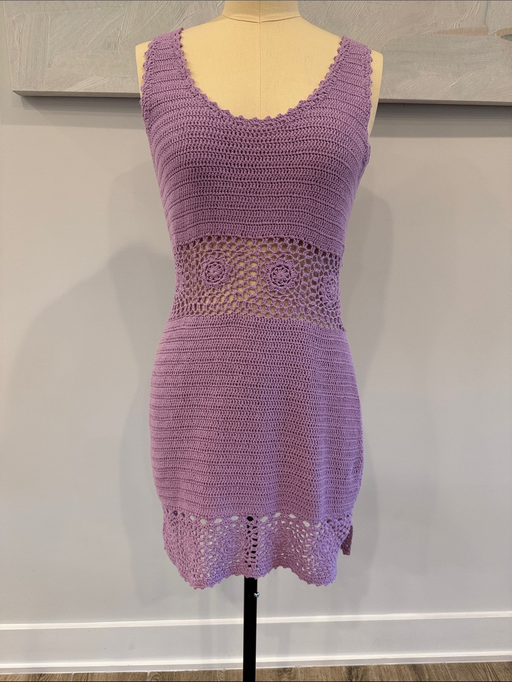 Vintage Spell from a few seasons ago- Organic cotton lavender dress- NWT - LG
